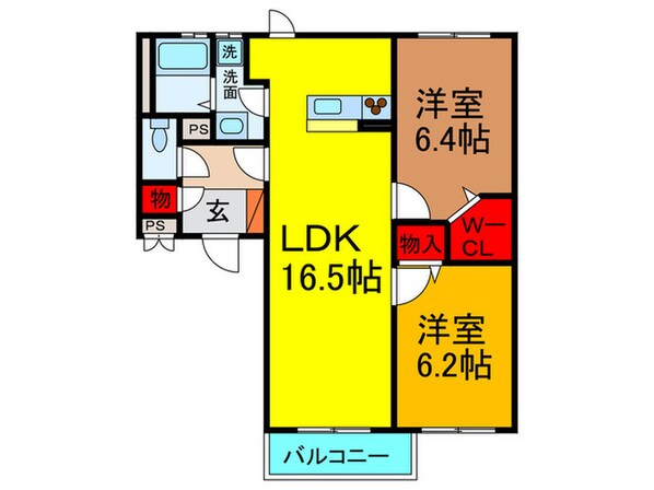 グランシャリオの物件間取画像